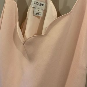 Jcrew blush pink scalloped tank NWOT